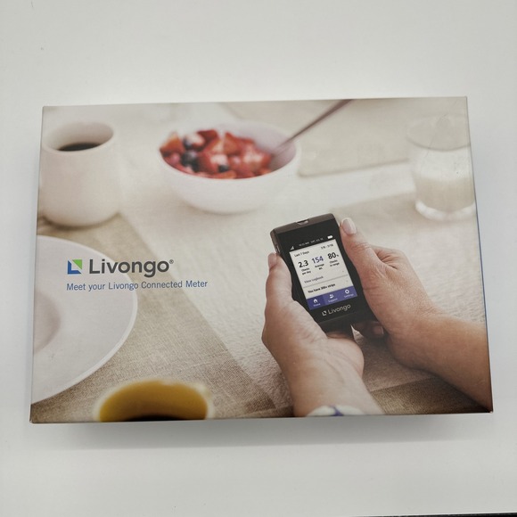Livongo Connected Meter Kit With Test Strips Glucose Solution Booklet Open Box - Picture 9 of 13